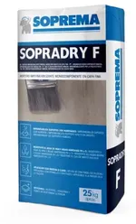 Mortero impermeabilizante monocomponente, Sopradry F de Soprema. Saco: 25 kg. Palet: 48 sacos